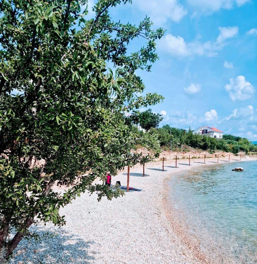 Modern Seeview Apartment Maslenica With Free Wifi, Free Parking, 300M From Beach Buitenkant foto